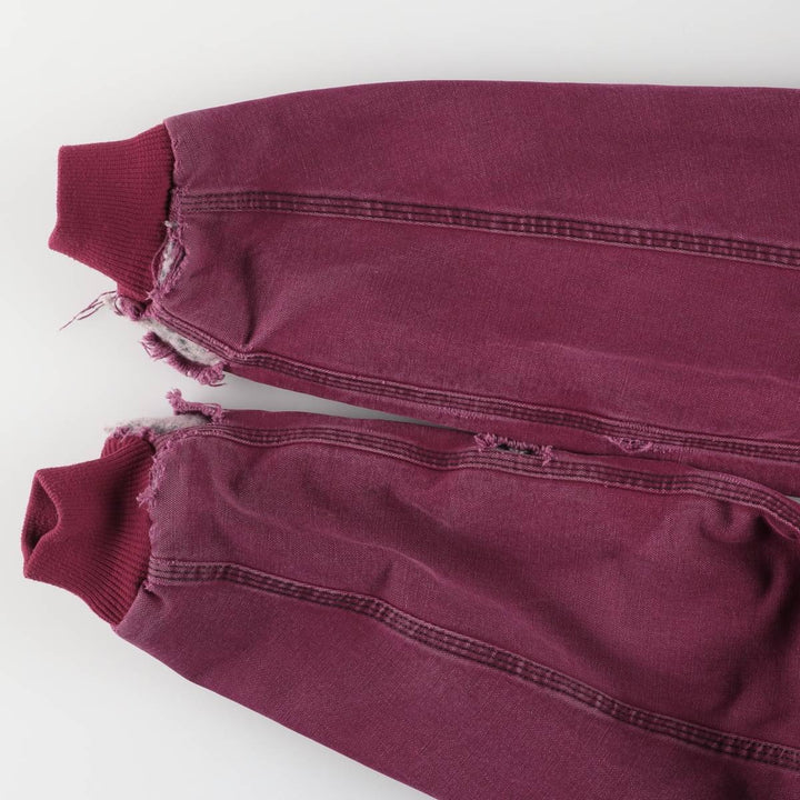 90'S Carhartt Active Jacket, Padded Duck Full-Zip Hoodie, Men's Size L, Vintage, Unknown unclear Red type red-purple Vintage Second Hand