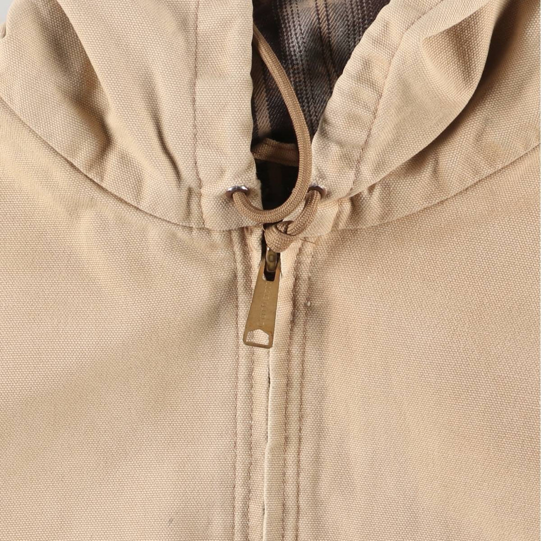 00'S Carhartt Active Jacket Duck Full Zip Parka Made in USA Men's XXL cotton Beige type Vintage Second Hand