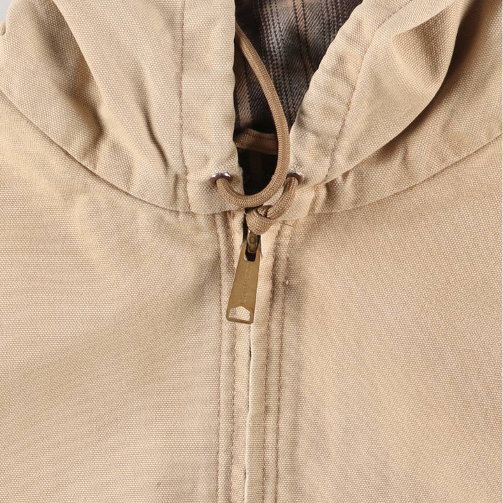 00'S Carhartt Active Jacket Duck Full Zip Parka Made in USA Men's XXL cotton Beige type Vintage Second Hand