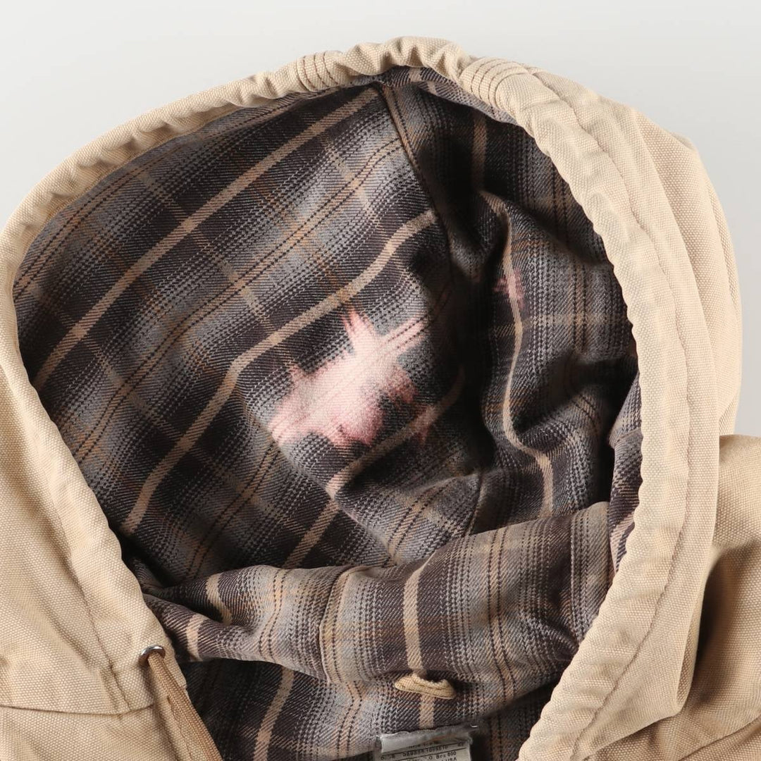 00'S Carhartt Active Jacket Duck Full Zip Parka Made in USA Men's XXL cotton Beige type Vintage Second Hand