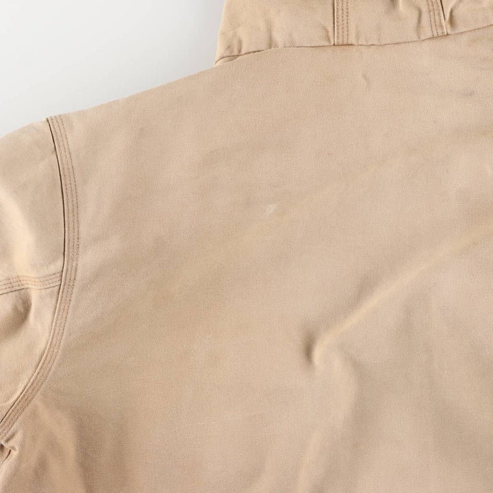 00'S Carhartt Active Jacket Duck Full Zip Parka Made in USA Men's XXL cotton Beige type Vintage Second Hand
