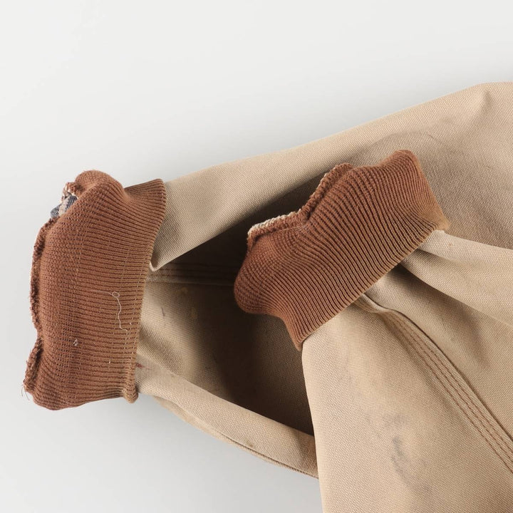 00'S Carhartt Active Jacket Duck Full Zip Parka Made in USA Men's XXL cotton Beige type Vintage Second Hand