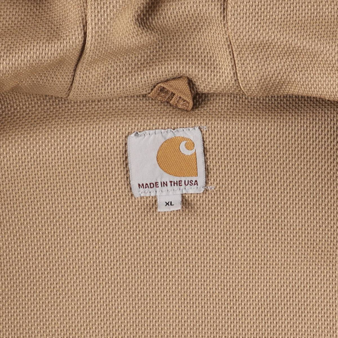 Carhartt Active Jacket Duck Full Zip Parka Made in USA Men's XL cotton ocher yellow type Vintage Second Hand
