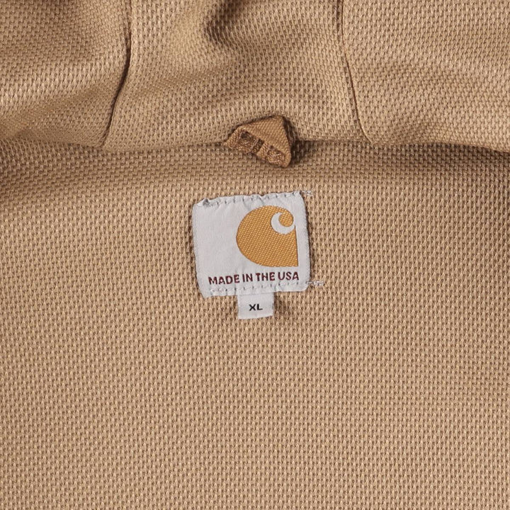 Carhartt Active Jacket Duck Full Zip Parka Made in USA Men's XL cotton ocher yellow type Vintage Second Hand