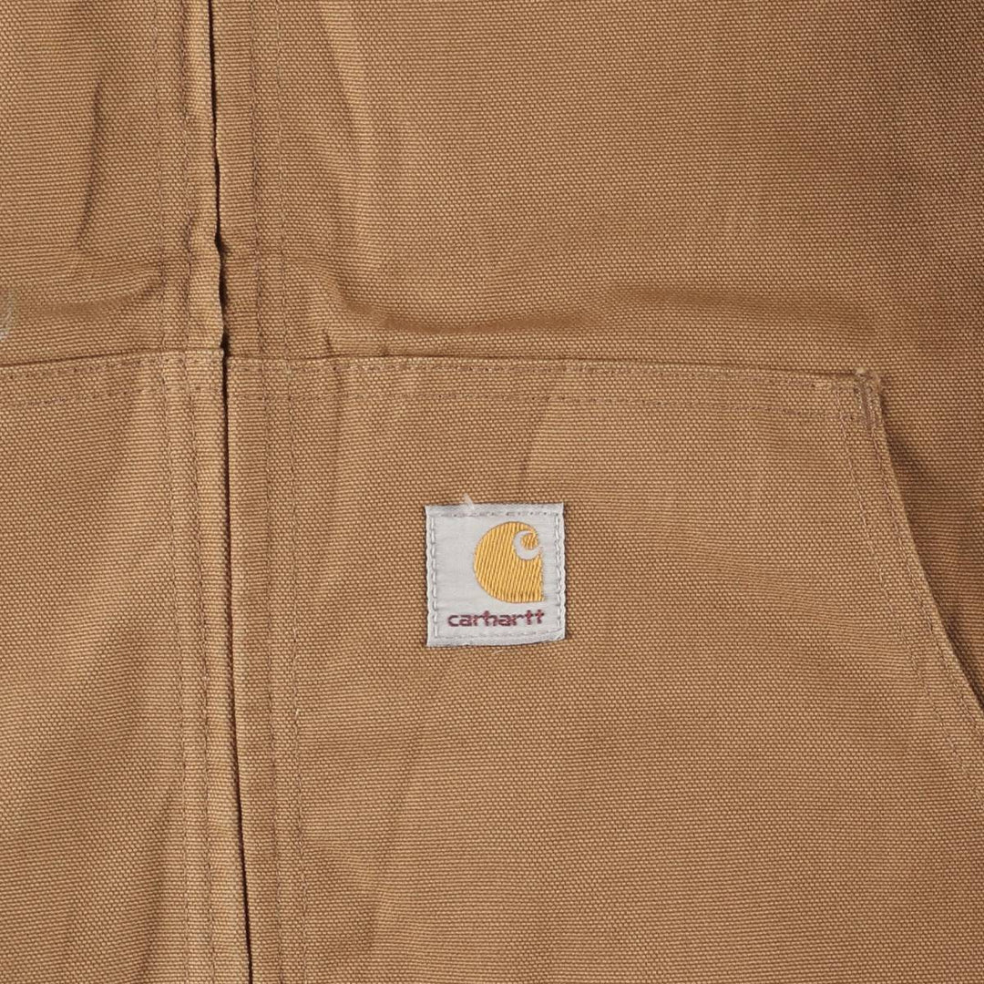Carhartt Active Jacket Duck Full Zip Parka Made in USA Men's XL cotton ocher yellow type Vintage Second Hand