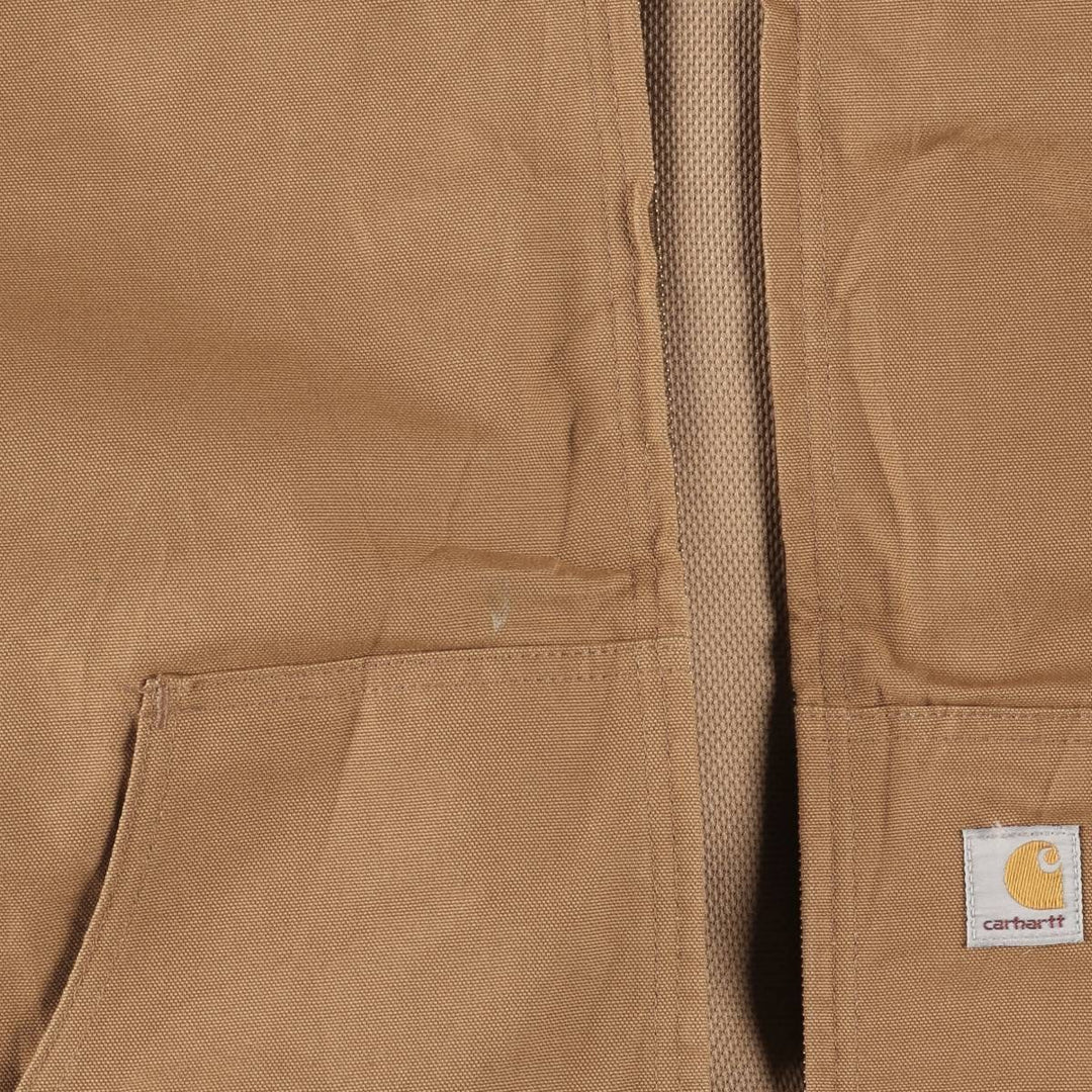 Carhartt Active Jacket Duck Full Zip Parka Made in USA Men's XL cotton ocher yellow type Vintage Second Hand