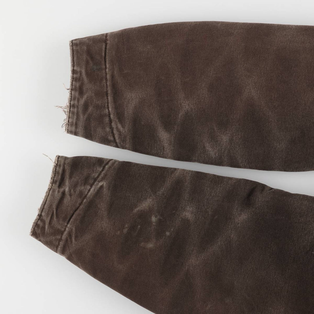 2000'S Carhartt Michigan Chore Coat, Padded Duck Coverall, Men's XL cotton brown type Vintage Second Hand