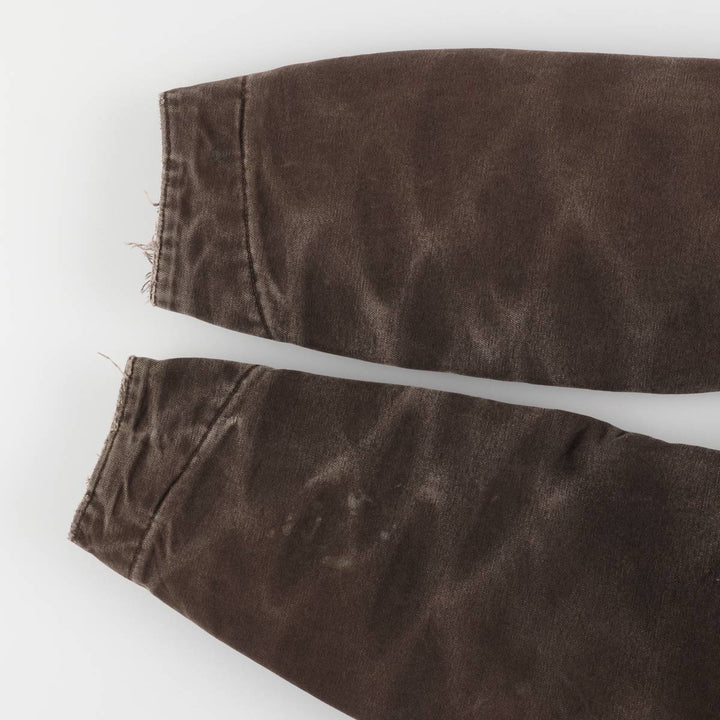 2000'S Carhartt Michigan Chore Coat, Padded Duck Coverall, Men's XL cotton brown type Vintage Second Hand