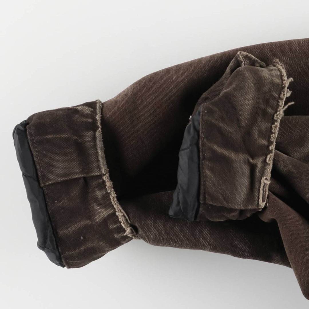 2000'S Carhartt Michigan Chore Coat, Padded Duck Coverall, Men's XL cotton brown type Vintage Second Hand