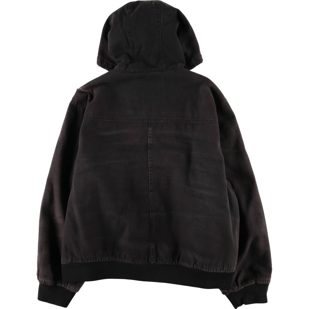 Dickies Active Jacket Type Padded Duck Full Zip Hoodie, Men's XL cotton black type Vintage Second Hand