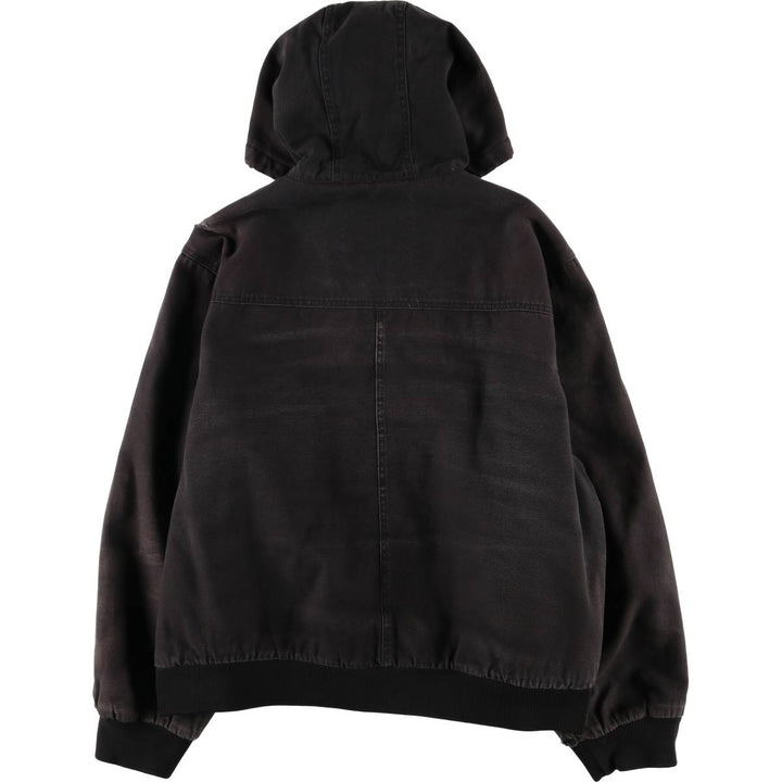 Dickies Active Jacket Type Padded Duck Full Zip Hoodie, Men's XL cotton black type Vintage Second Hand