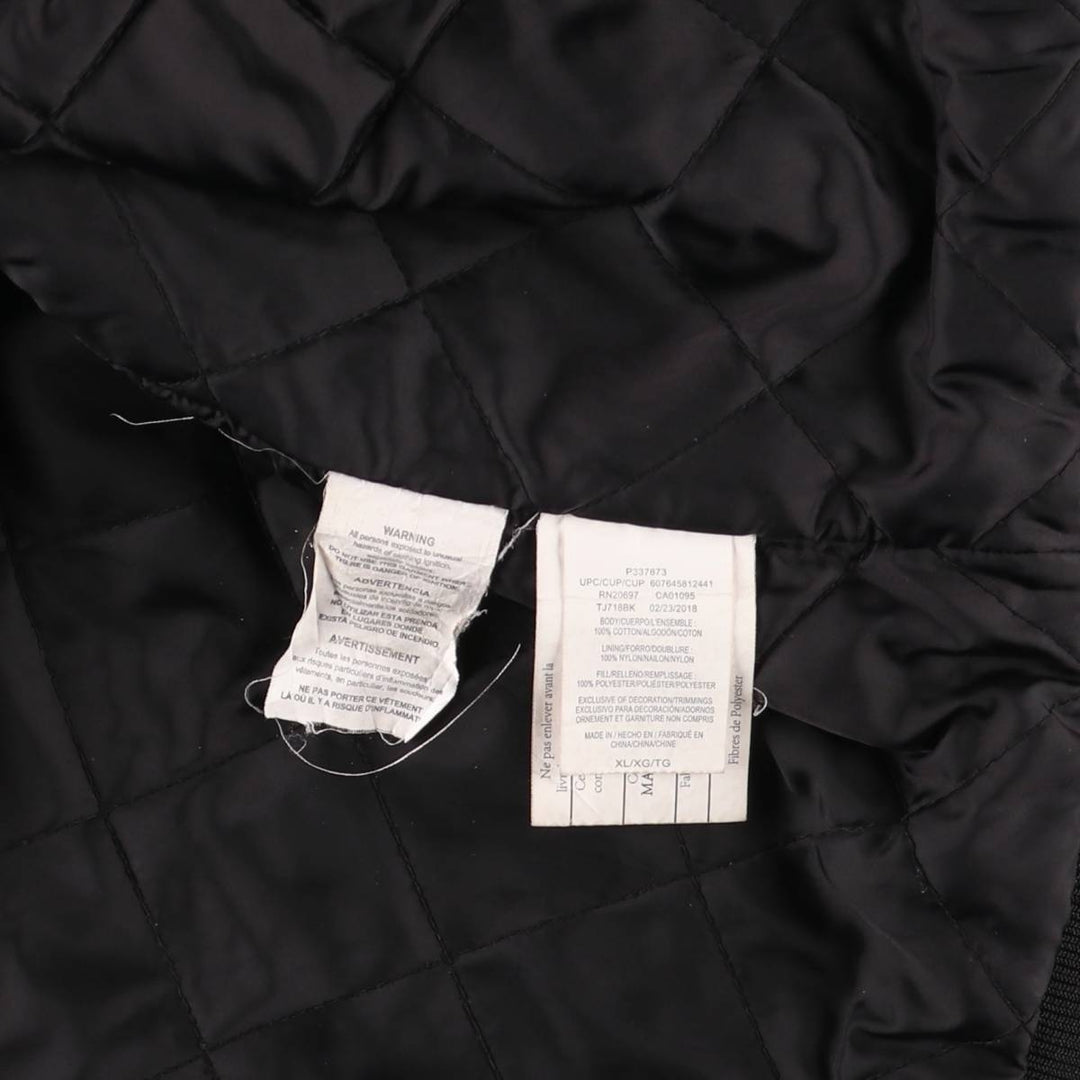 Dickies Active Jacket Type Padded Duck Full Zip Hoodie, Men's XL cotton black type Vintage Second Hand