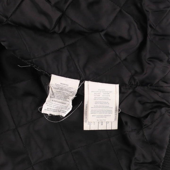 Dickies Active Jacket Type Padded Duck Full Zip Hoodie, Men's XL cotton black type Vintage Second Hand