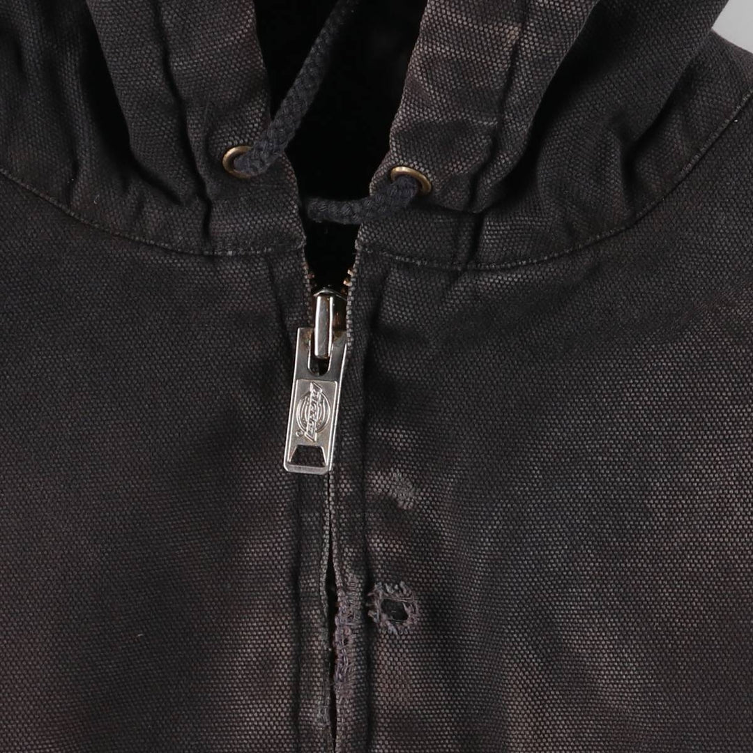Dickies Active Jacket Type Padded Duck Full Zip Hoodie, Men's XL cotton black type Vintage Second Hand