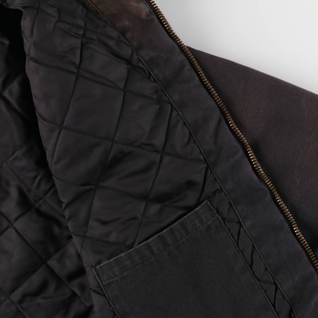 Dickies Active Jacket Type Padded Duck Full Zip Hoodie, Men's XL cotton black type Vintage Second Hand