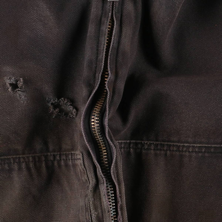 Dickies Active Jacket Type Padded Duck Full Zip Hoodie, Men's XL cotton black type Vintage Second Hand