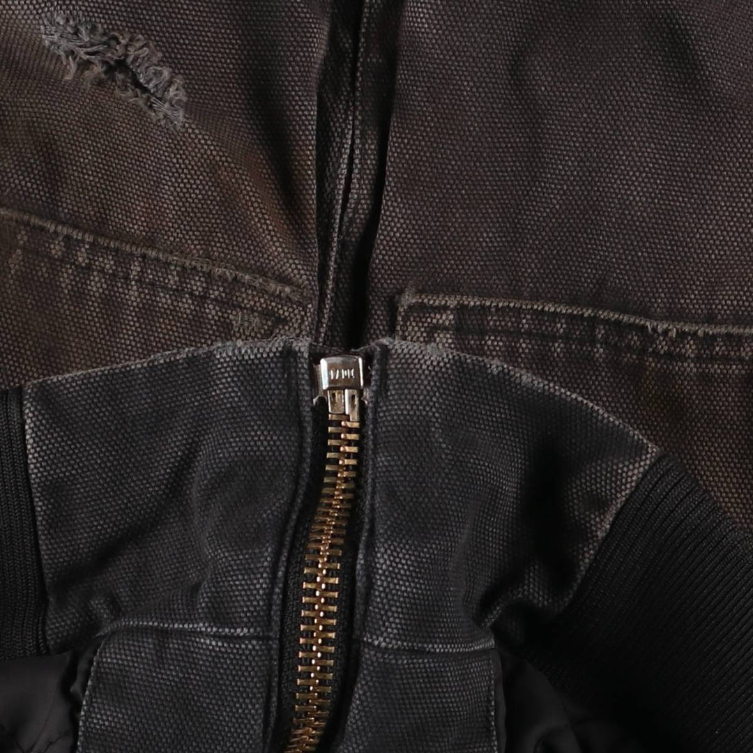 Dickies Active Jacket Type Padded Duck Full Zip Hoodie, Men's XL cotton black type Vintage Second Hand