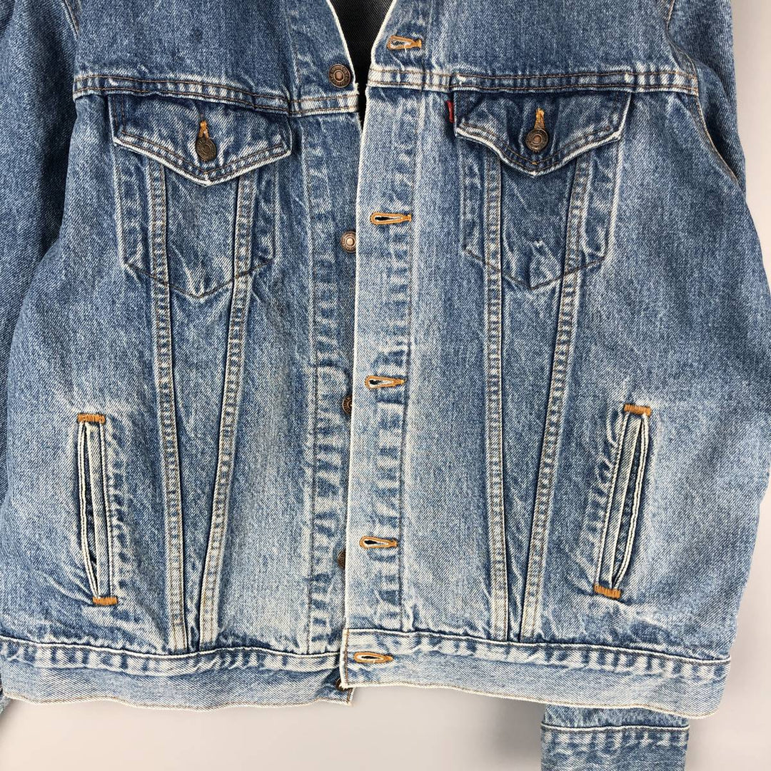 90'S Levi's 71506-0216 Denim Jacket, Made in USA, Men's Size XL, Vintage cotton blue type Vintage Second Hand