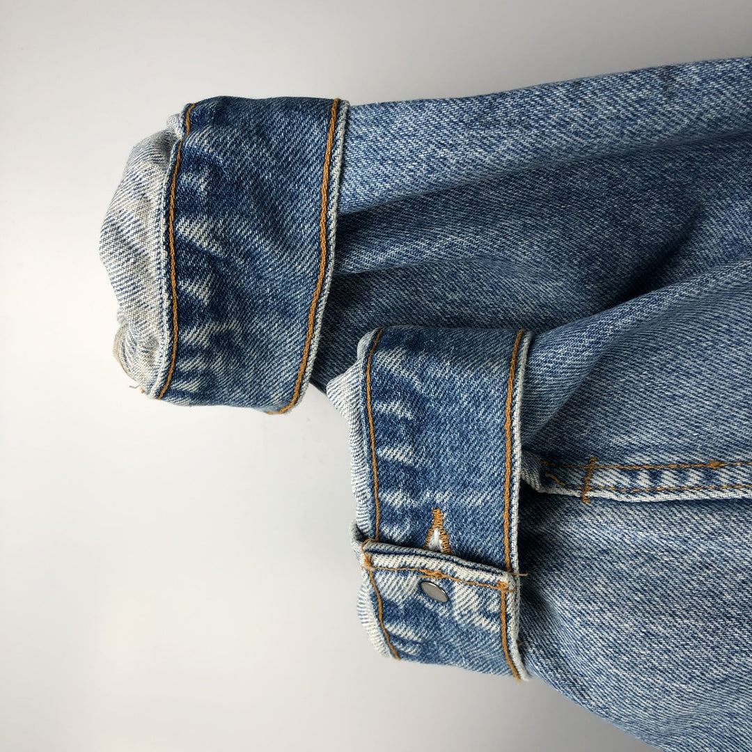 90'S Levi's 71506-0216 Denim Jacket, Made in USA, Men's Size XL, Vintage cotton blue type Vintage Second Hand