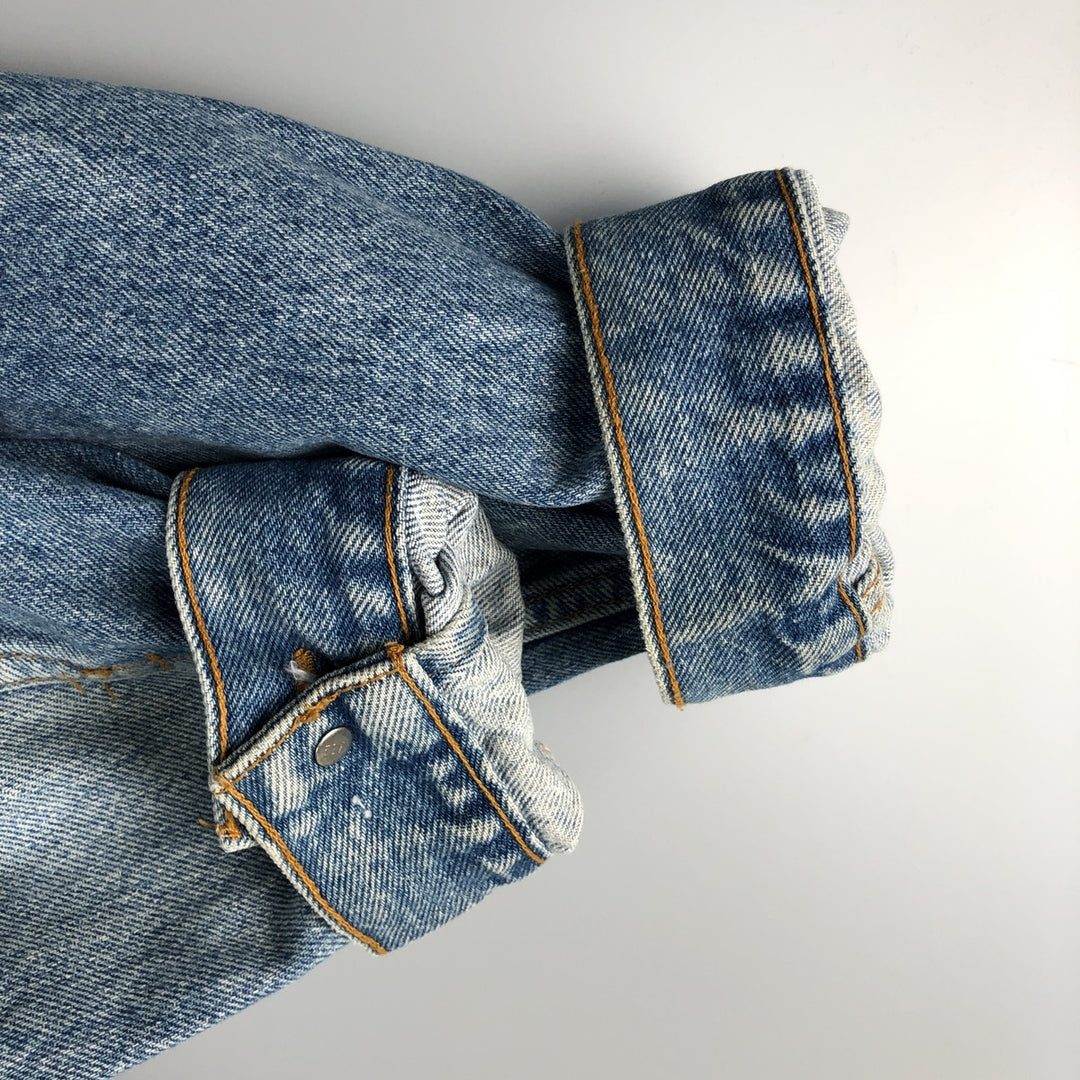 90'S Levi's 71506-0216 Denim Jacket, Made in USA, Men's Size XL, Vintage cotton blue type Vintage Second Hand