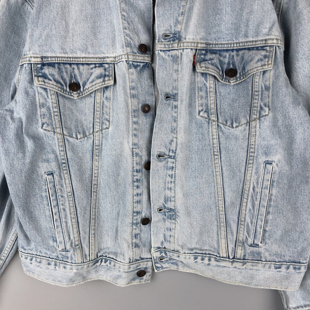 90'S Levi's 70503-0211 Denim Jacket, Men's Size XL, Vintage cotton blue type Vintage Second Hand