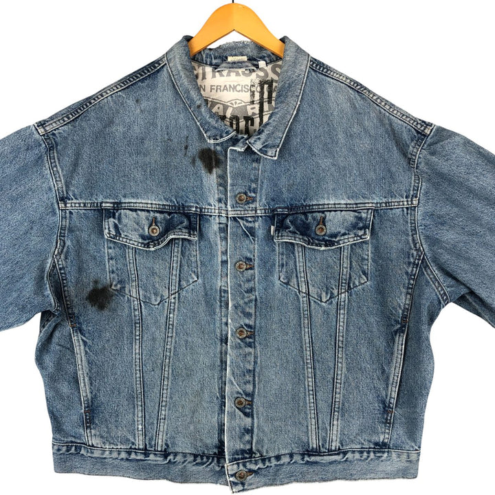 90'S Levi's SILVER TAB Denim Jacket (75595-0691), Men's Size XL, Vintage cotton blue type Vintage Second Hand