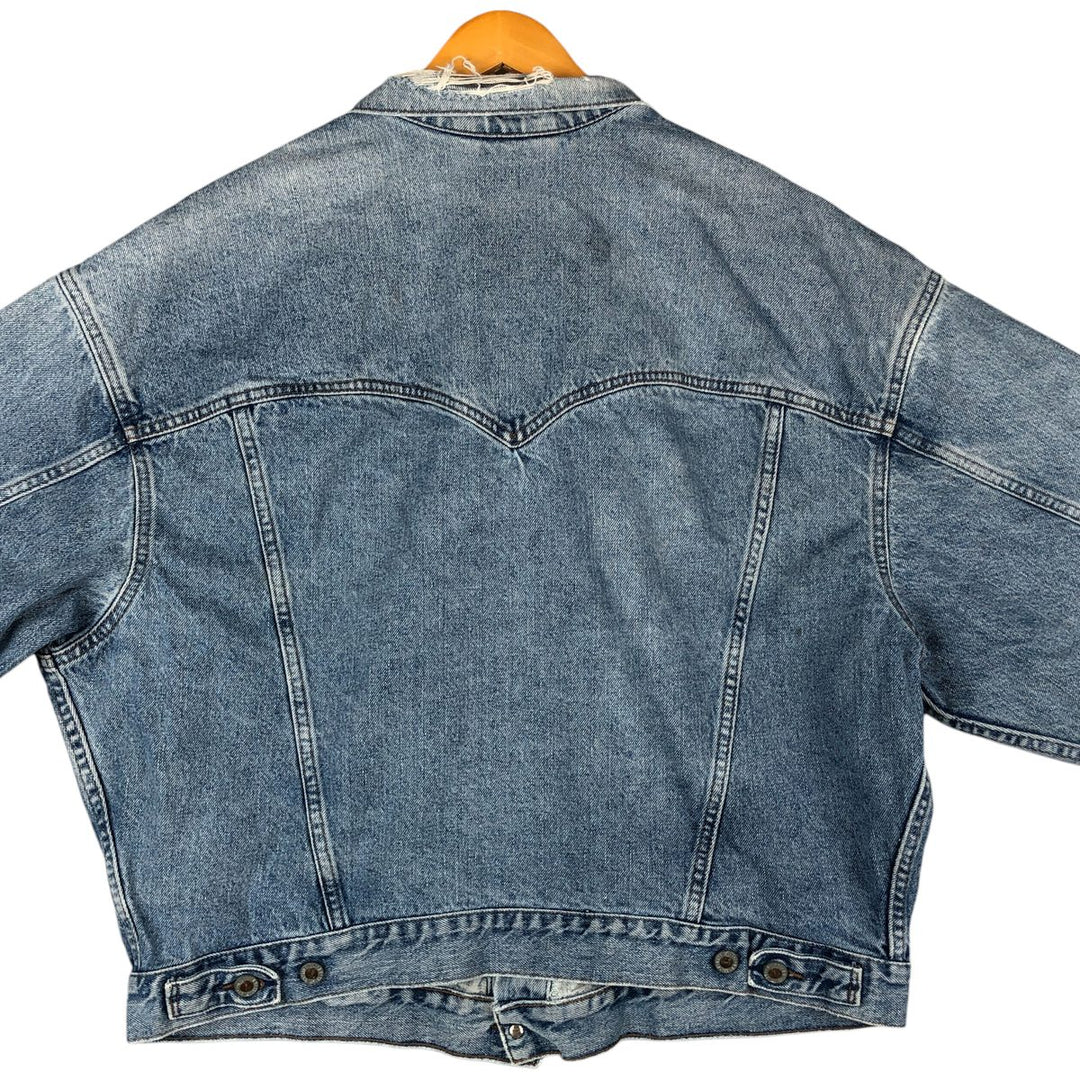90'S Levi's SILVER TAB Denim Jacket (75595-0691), Men's Size XL, Vintage cotton blue type Vintage Second Hand
