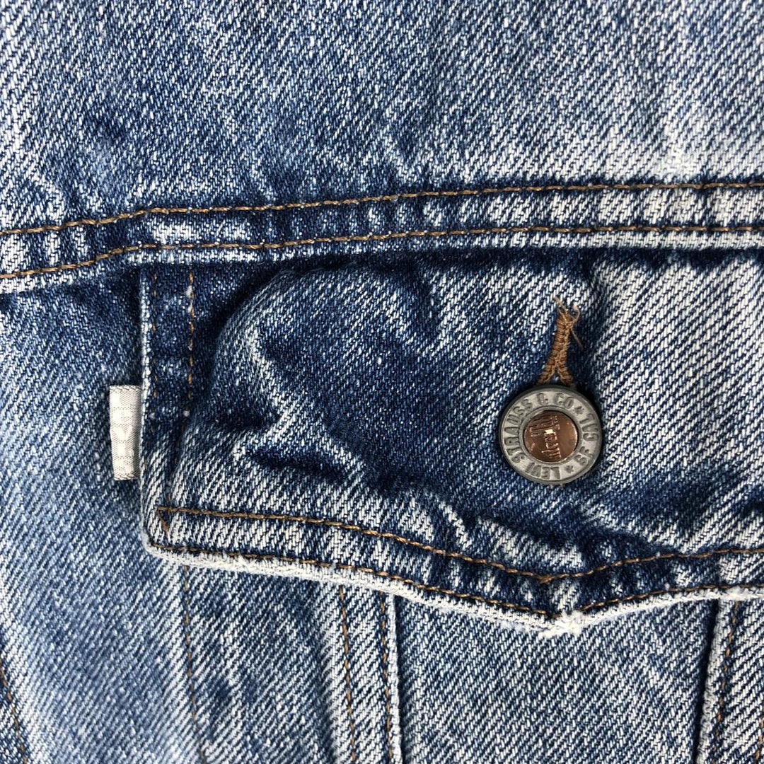 90'S Levi's SILVER TAB Denim Jacket (75595-0691), Men's Size XL, Vintage cotton blue type Vintage Second Hand