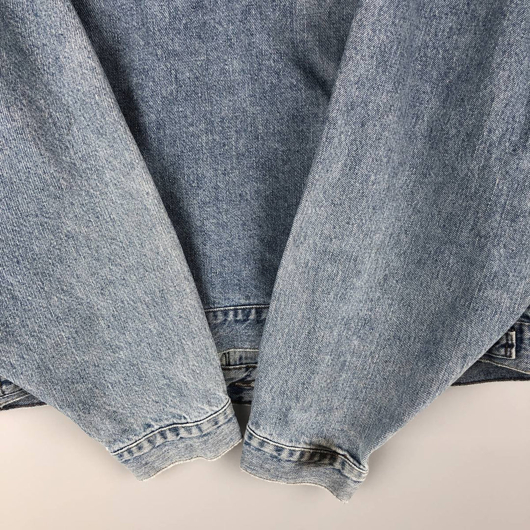 90'S Levi's SILVER TAB Denim Jacket (75595-0691), Men's Size XL, Vintage cotton blue type Vintage Second Hand