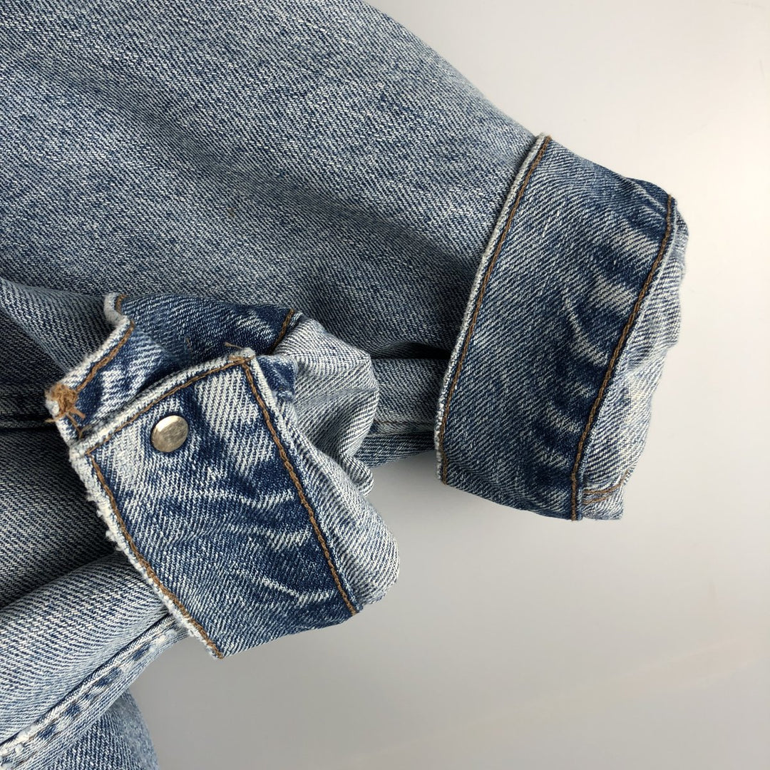 90'S Levi's SILVER TAB Denim Jacket (75595-0691), Men's Size XL, Vintage cotton blue type Vintage Second Hand