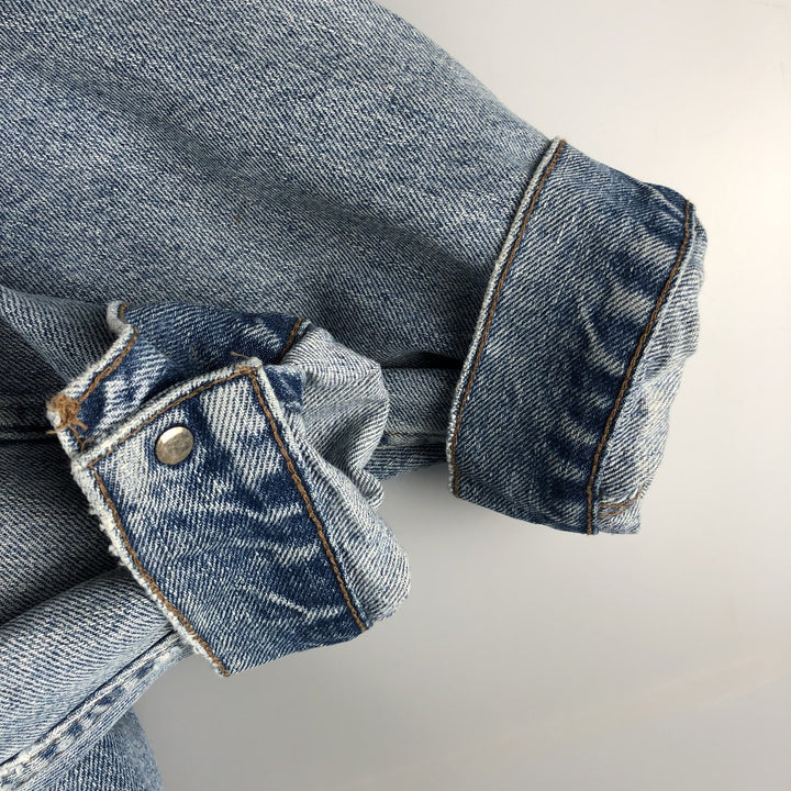 90'S Levi's SILVER TAB Denim Jacket (75595-0691), Men's Size XL, Vintage cotton blue type Vintage Second Hand