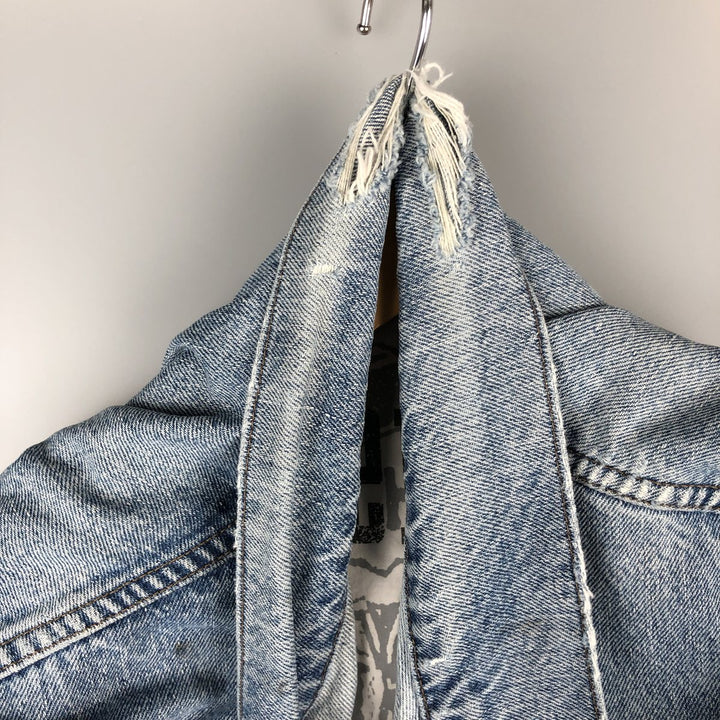 90'S Levi's SILVER TAB Denim Jacket (75595-0691), Men's Size XL, Vintage cotton blue type Vintage Second Hand