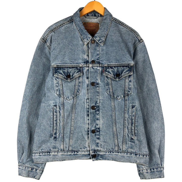 90'S Levi's 71670-0283 Denim Jacket, Men's Size L, Vintage cotton blue type Vintage Second Hand