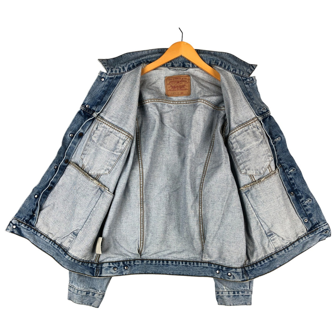 90'S Levi's 71670-0283 Denim Jacket, Men's Size L, Vintage cotton blue type Vintage Second Hand