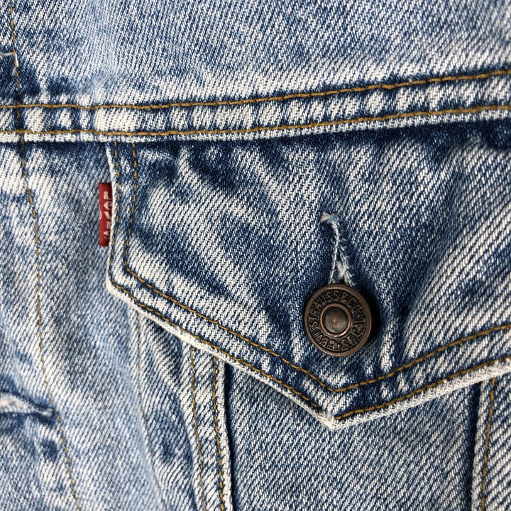 90'S Levi's 71670-0283 Denim Jacket, Men's Size L, Vintage cotton blue type Vintage Second Hand