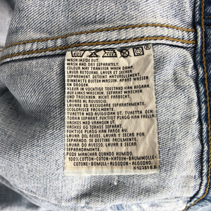 90'S Levi's 71670-0283 Denim Jacket, Men's Size L, Vintage cotton blue type Vintage Second Hand