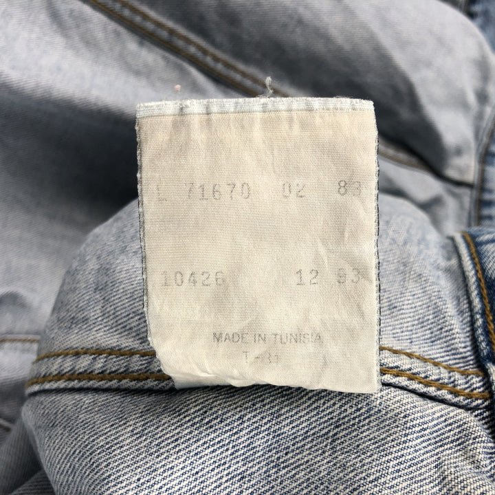 90'S Levi's 71670-0283 Denim Jacket, Men's Size L, Vintage cotton blue type Vintage Second Hand