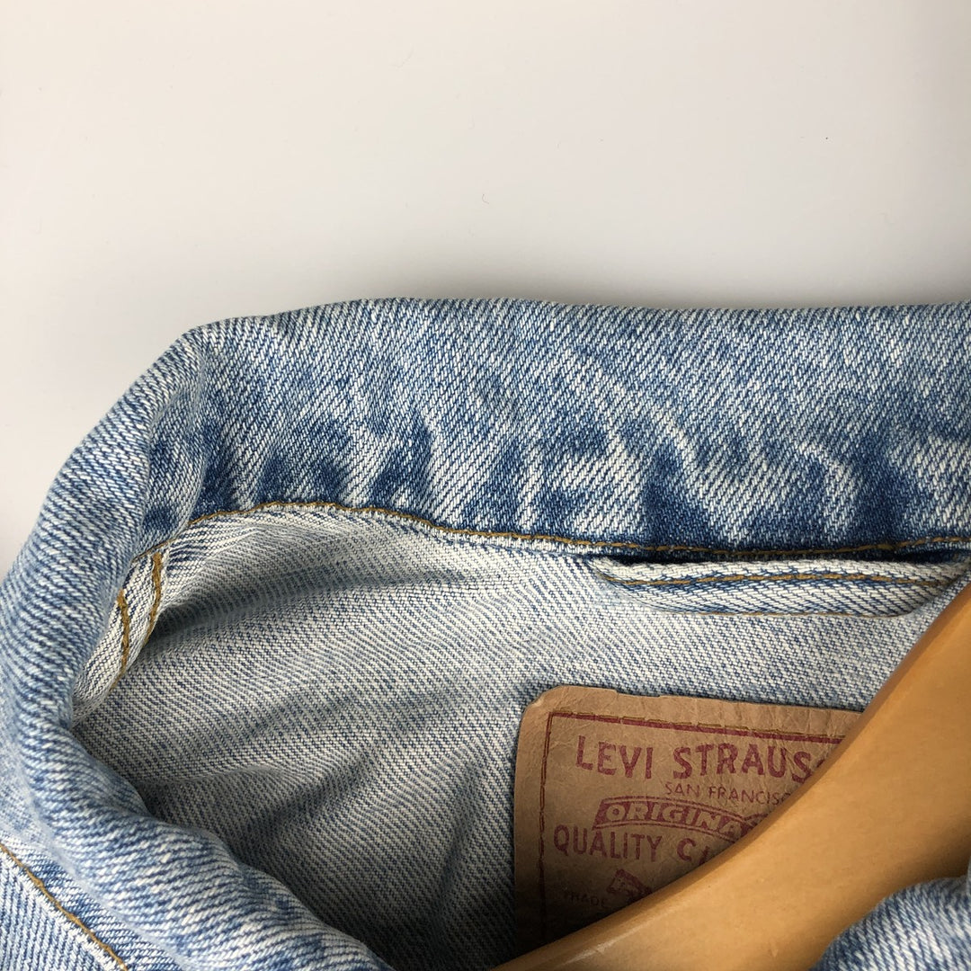 90'S Levi's 71670-0283 Denim Jacket, Men's Size L, Vintage cotton blue type Vintage Second Hand