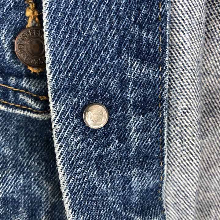 90'S Levi's 70507-0214 denim jacket, denim jacket, made in USA, men's size S, vintage cotton blue type Vintage Second Hand