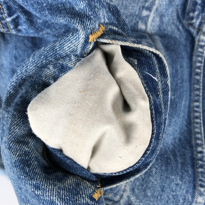 90'S Levi's 70507-0214 denim jacket, denim jacket, made in USA, men's size S, vintage cotton blue type Vintage Second Hand