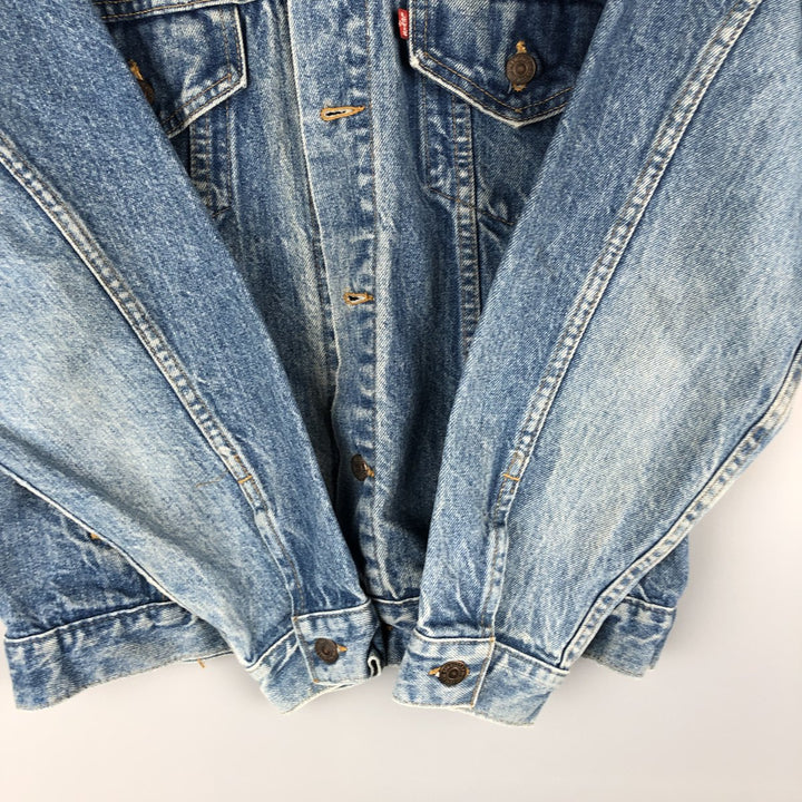 90'S Levi's 70507-0214 denim jacket, denim jacket, made in USA, men's size S, vintage cotton blue type Vintage Second Hand
