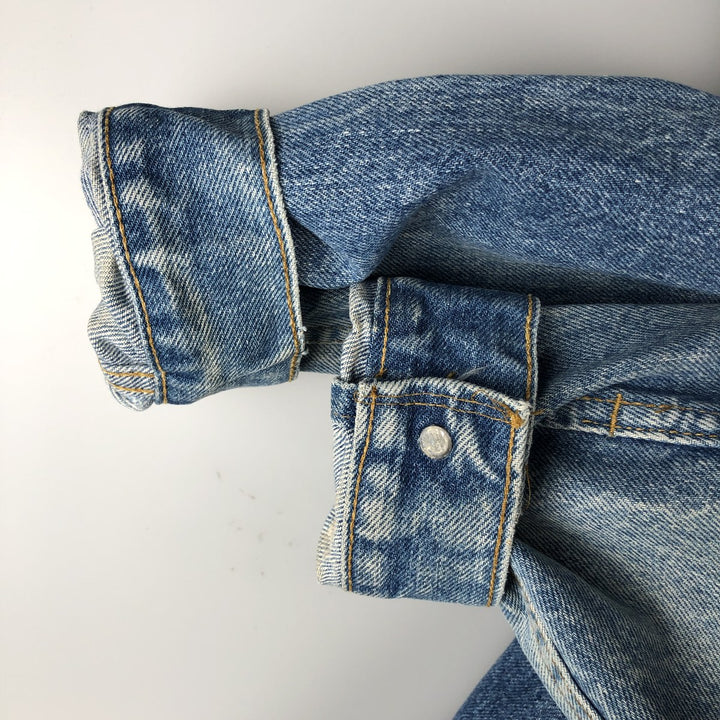 90'S Levi's 70507-0214 denim jacket, denim jacket, made in USA, men's size S, vintage cotton blue type Vintage Second Hand