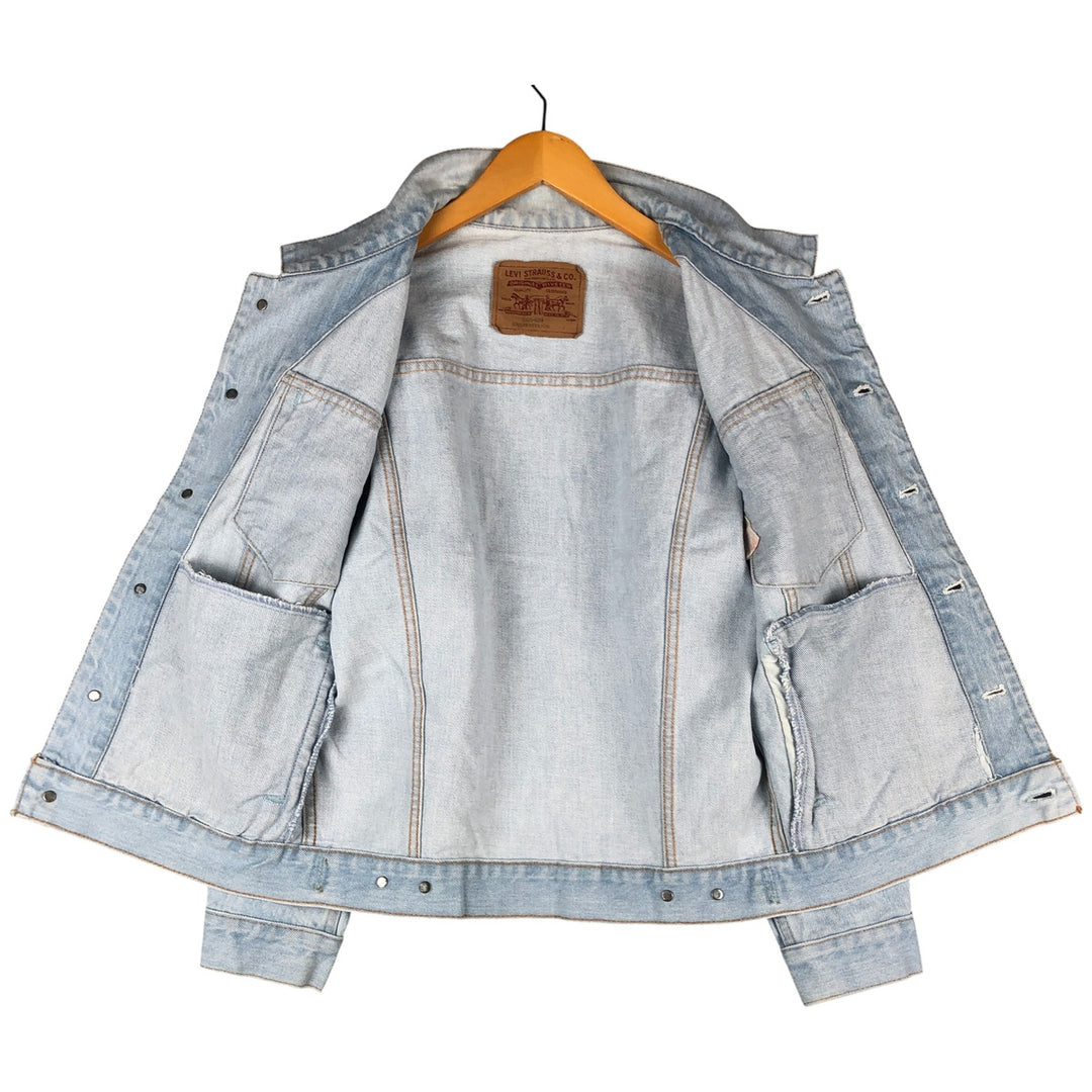 90'S Levi's 75432-0210 Denim Jacket, Men's Size L, Vintage cotton blue type Vintage Second Hand