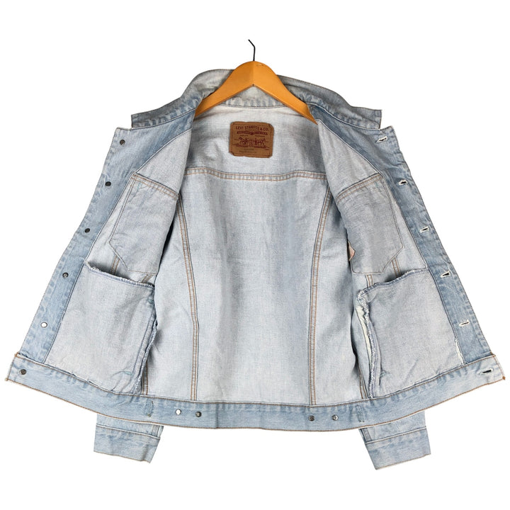 90'S Levi's 75432-0210 Denim Jacket, Men's Size L, Vintage cotton blue type Vintage Second Hand