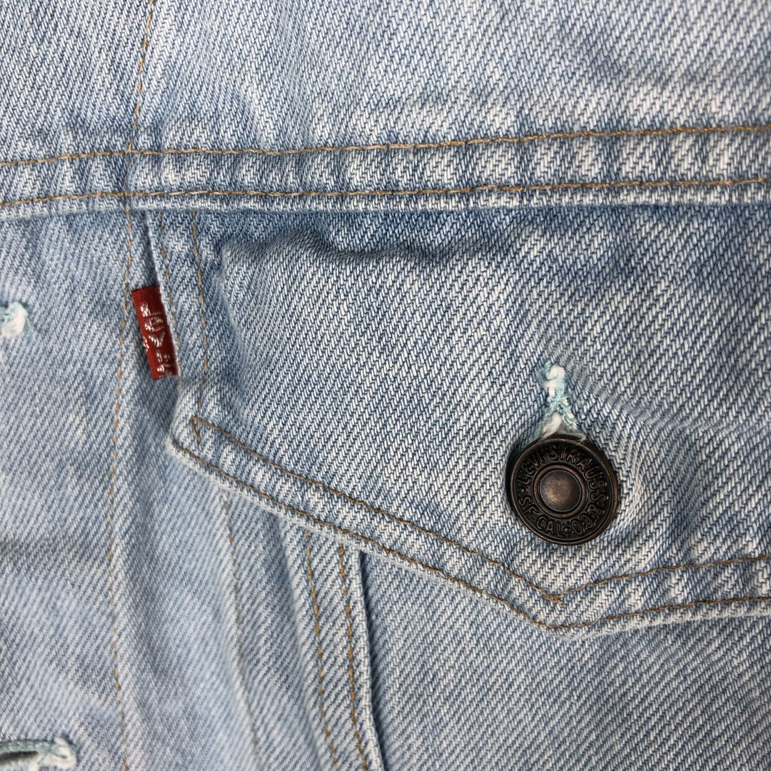 90'S Levi's 75432-0210 Denim Jacket, Men's Size L, Vintage cotton blue type Vintage Second Hand