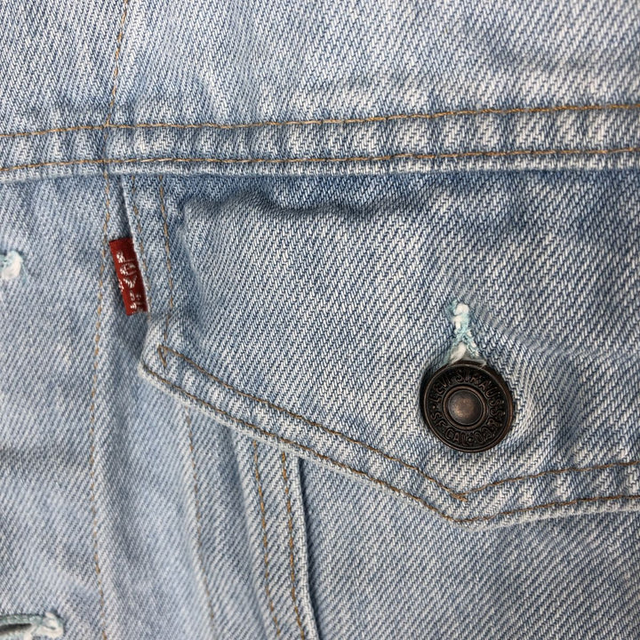 90'S Levi's 75432-0210 Denim Jacket, Men's Size L, Vintage cotton blue type Vintage Second Hand