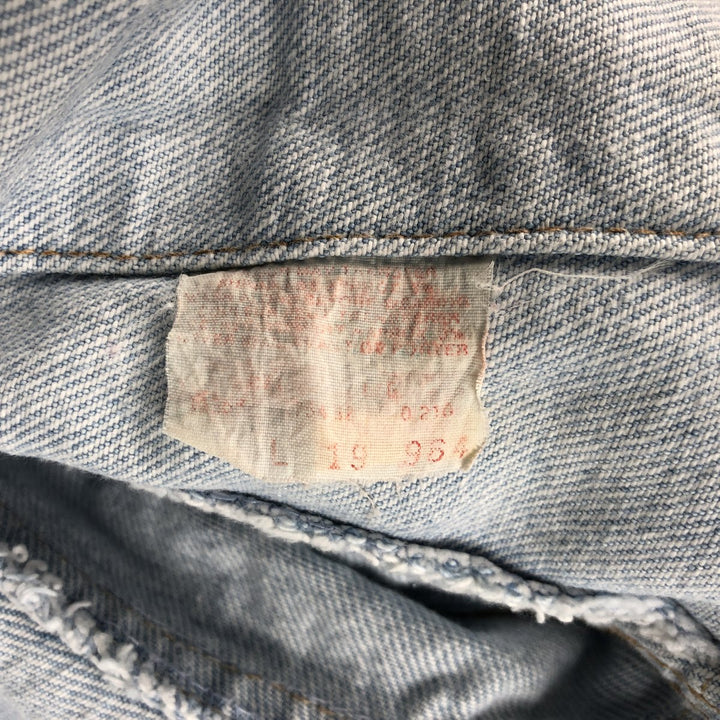 90'S Levi's 75432-0210 Denim Jacket, Men's Size L, Vintage cotton blue type Vintage Second Hand