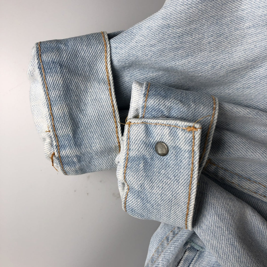 90'S Levi's 75432-0210 Denim Jacket, Men's Size L, Vintage cotton blue type Vintage Second Hand