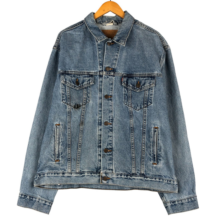 90'S Levi's denim jacket, denim jacket, men's size L, vintage cotton blue type Vintage Second Hand