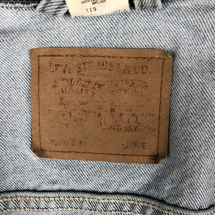 90'S Levi's denim jacket, denim jacket, men's size L, vintage cotton blue type Vintage Second Hand